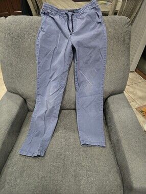 Tommy Hilfiger Navy Elastic Waist Pull-On Pants